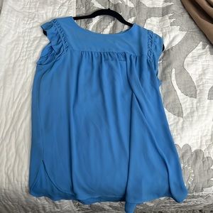 Loft blue shell top
